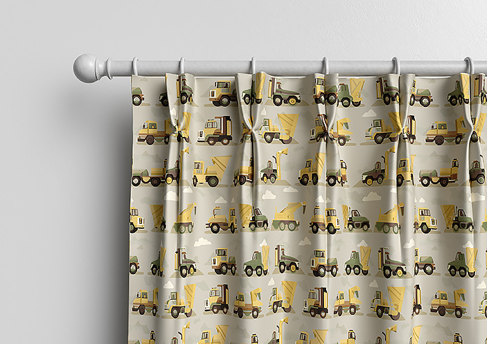 Construction Crew, Tarmac - Made to Measure Curtains - Image 10